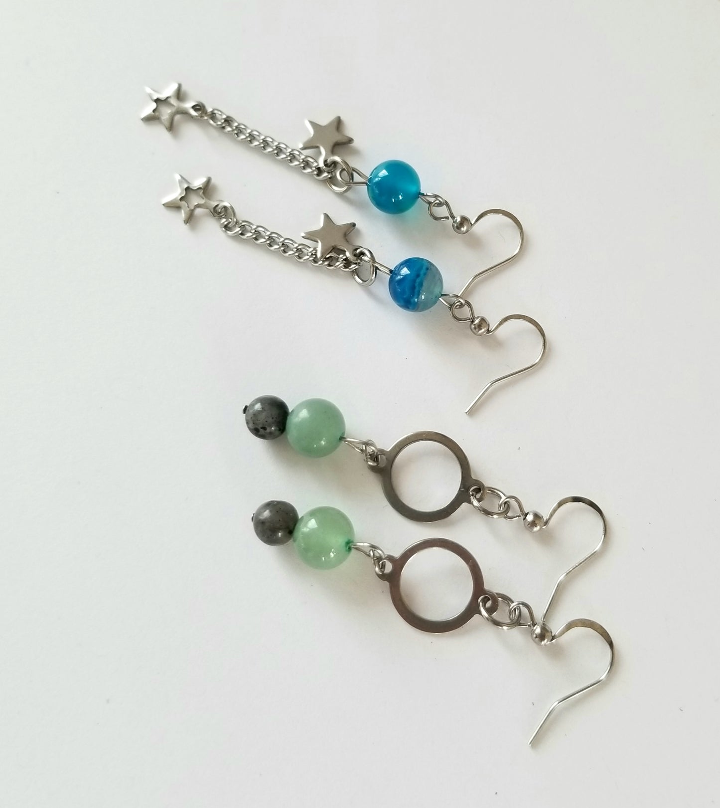 Boucles d'oreilles assorties