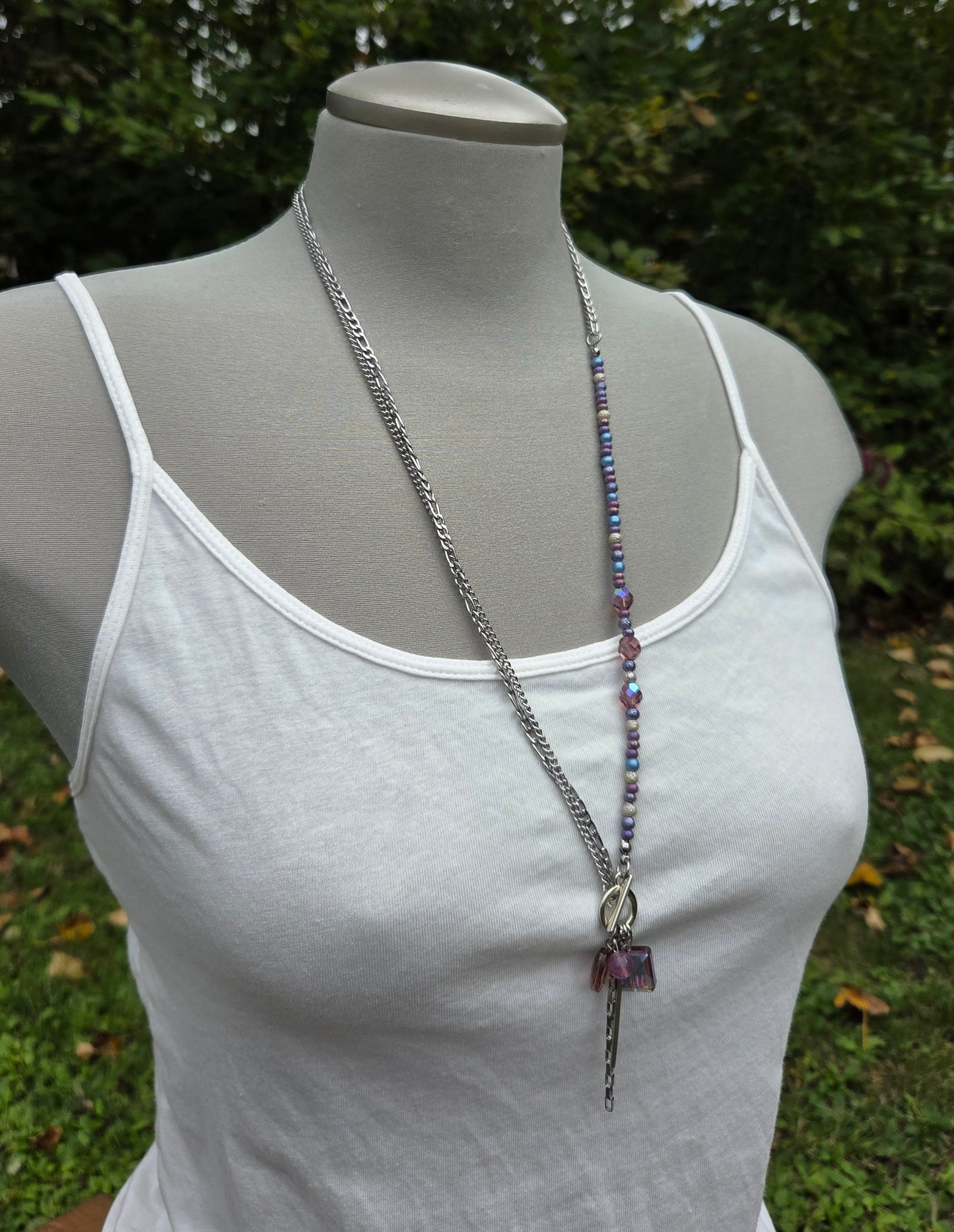 Collier Asymétrik lilas