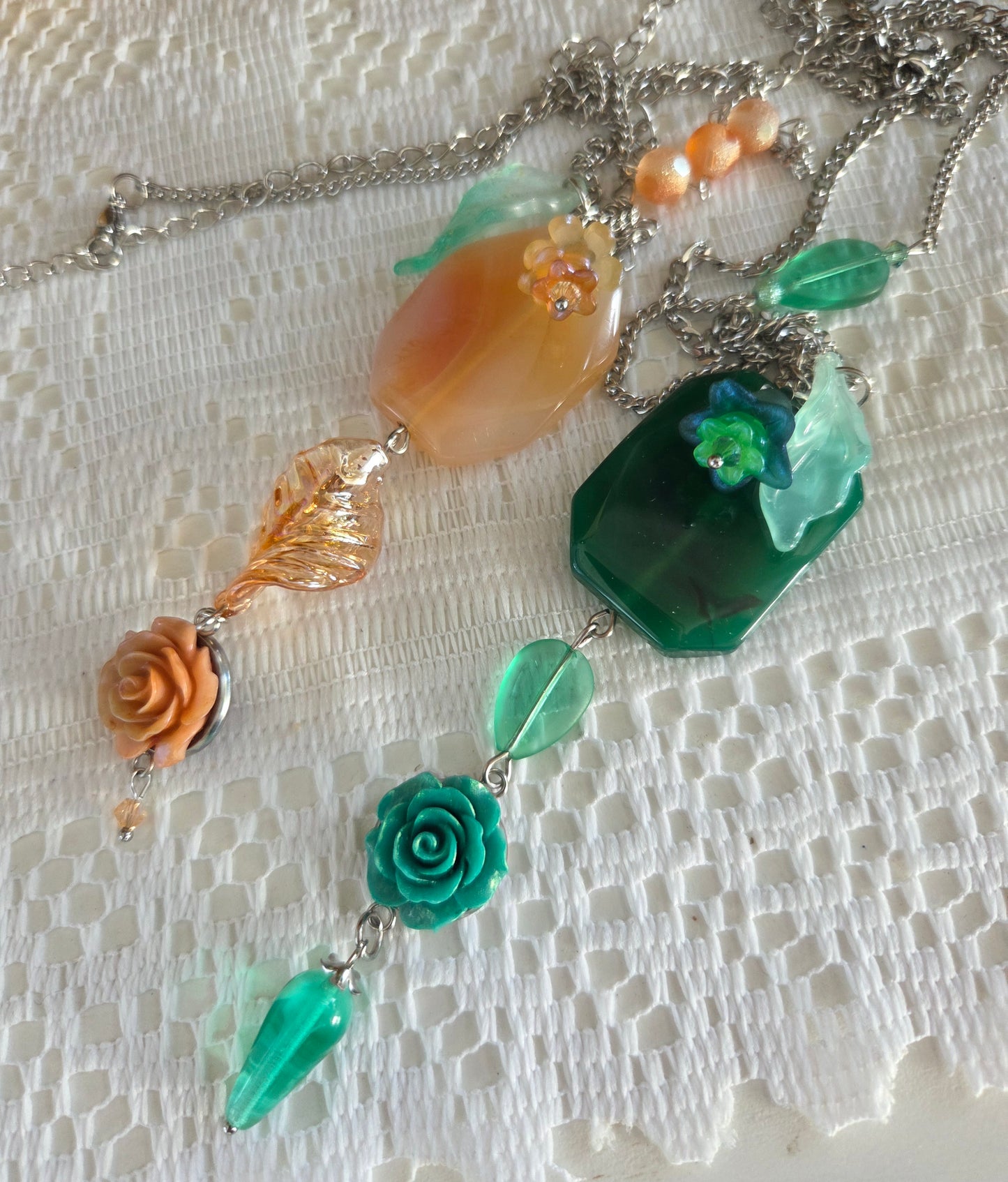 Collier Pénélope abricot