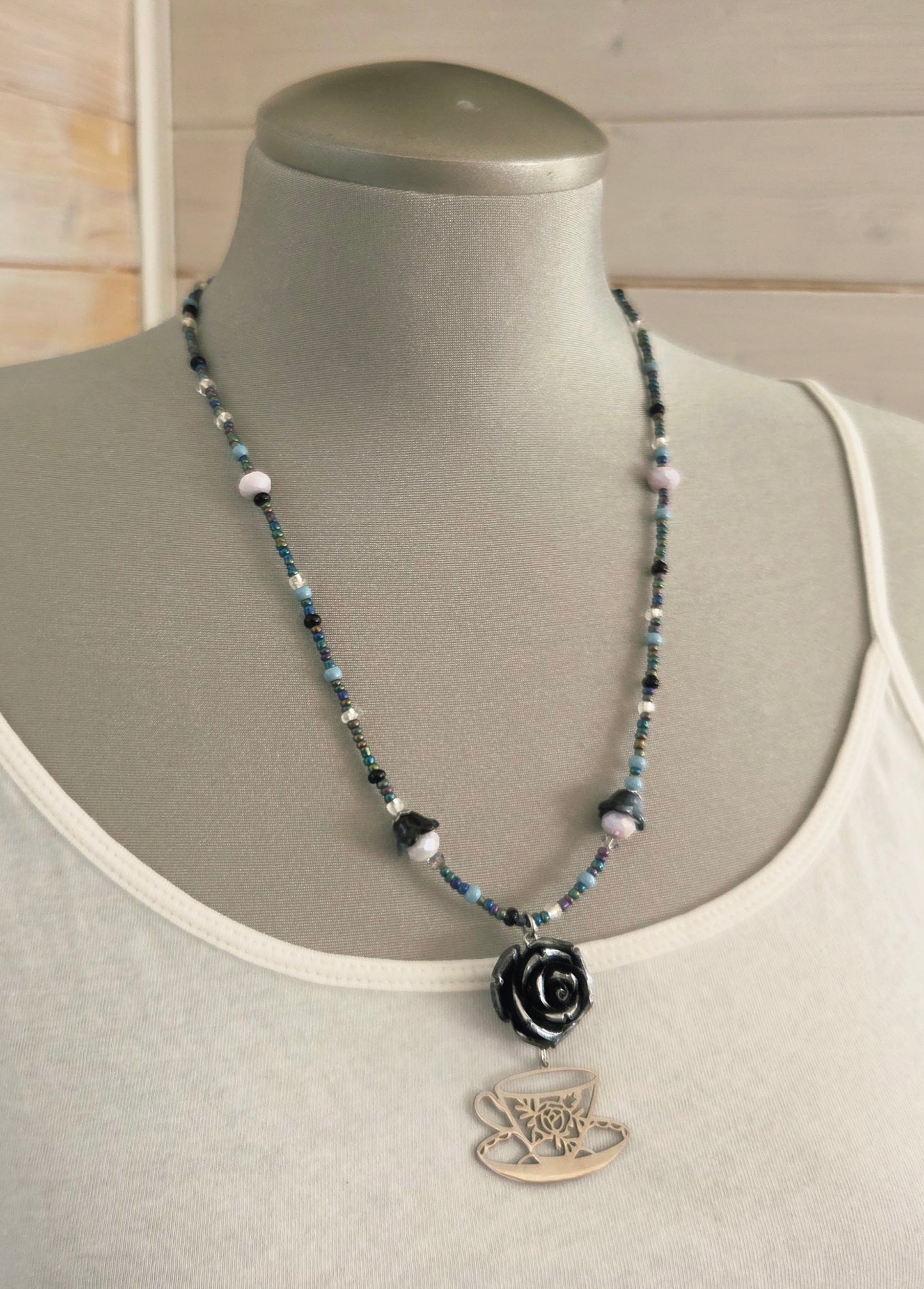 Collier Lady Thé noir