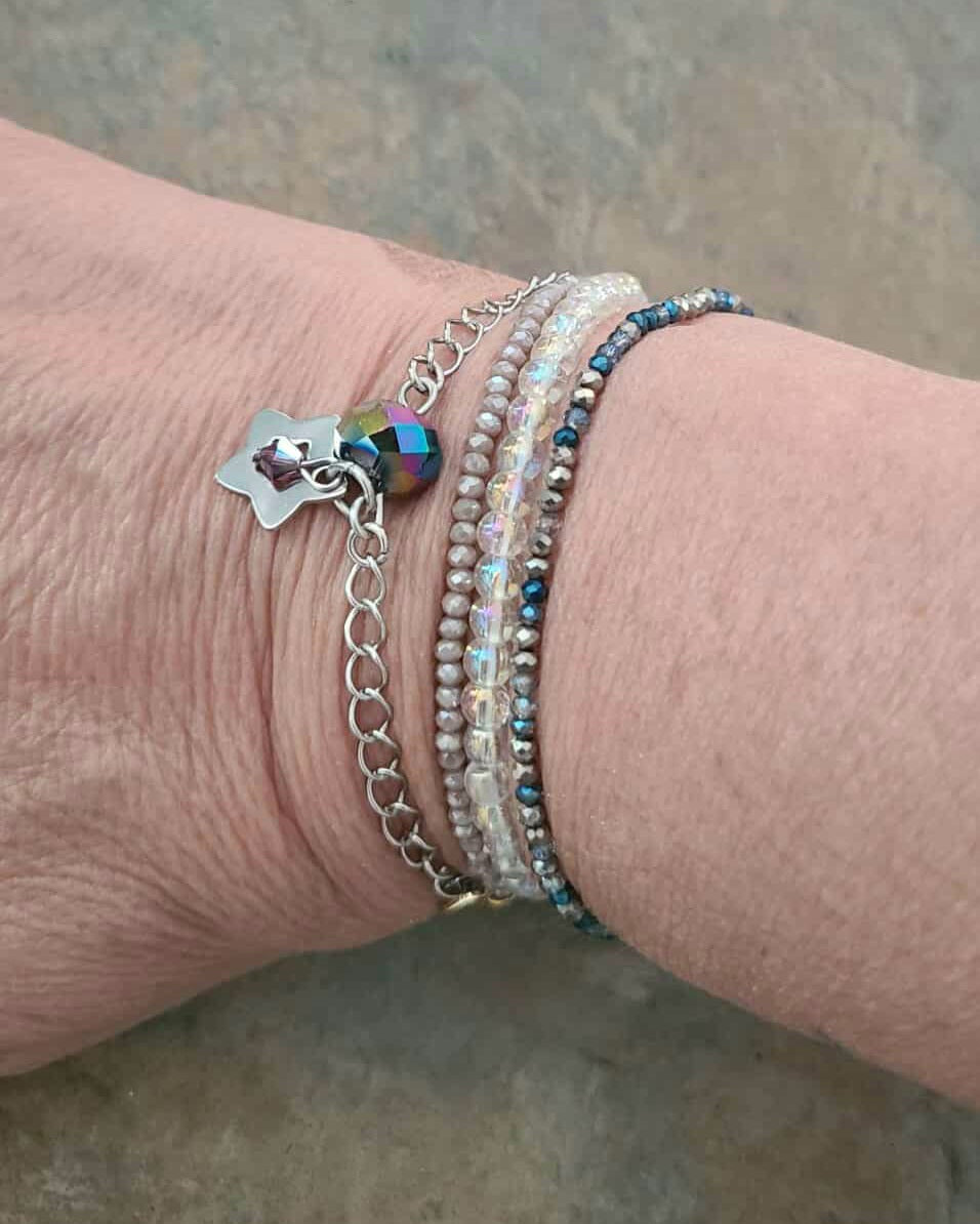 Bracelet et chaîne de cheville Étoile dans la nuit 🌠