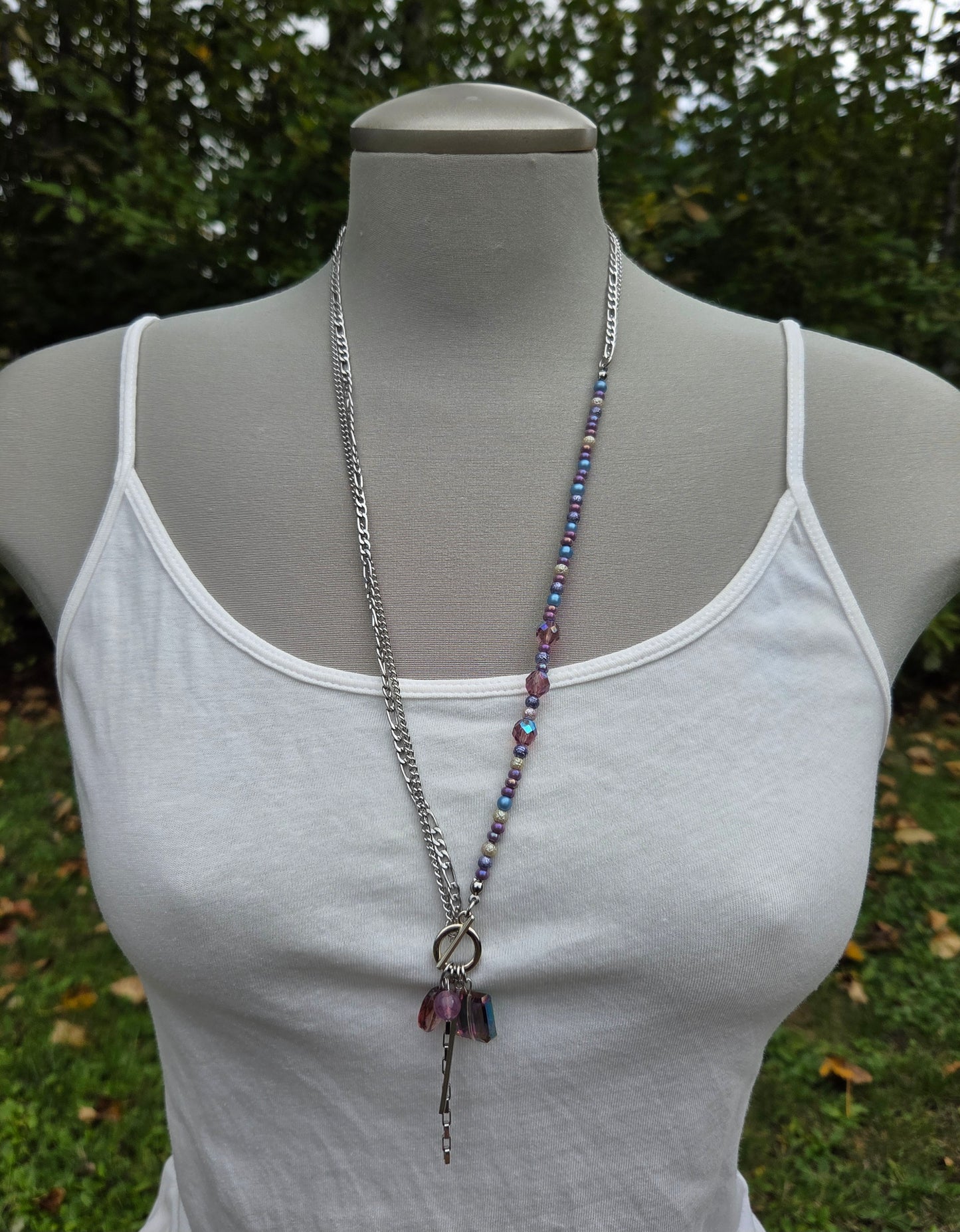 Collier Asymétrik lilas