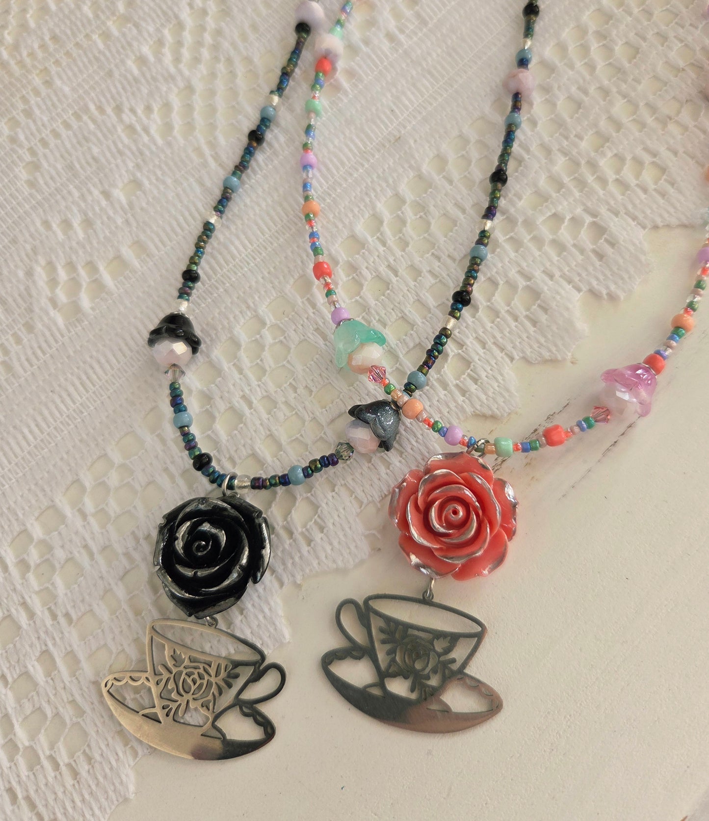 Collier Lady Thé pastel