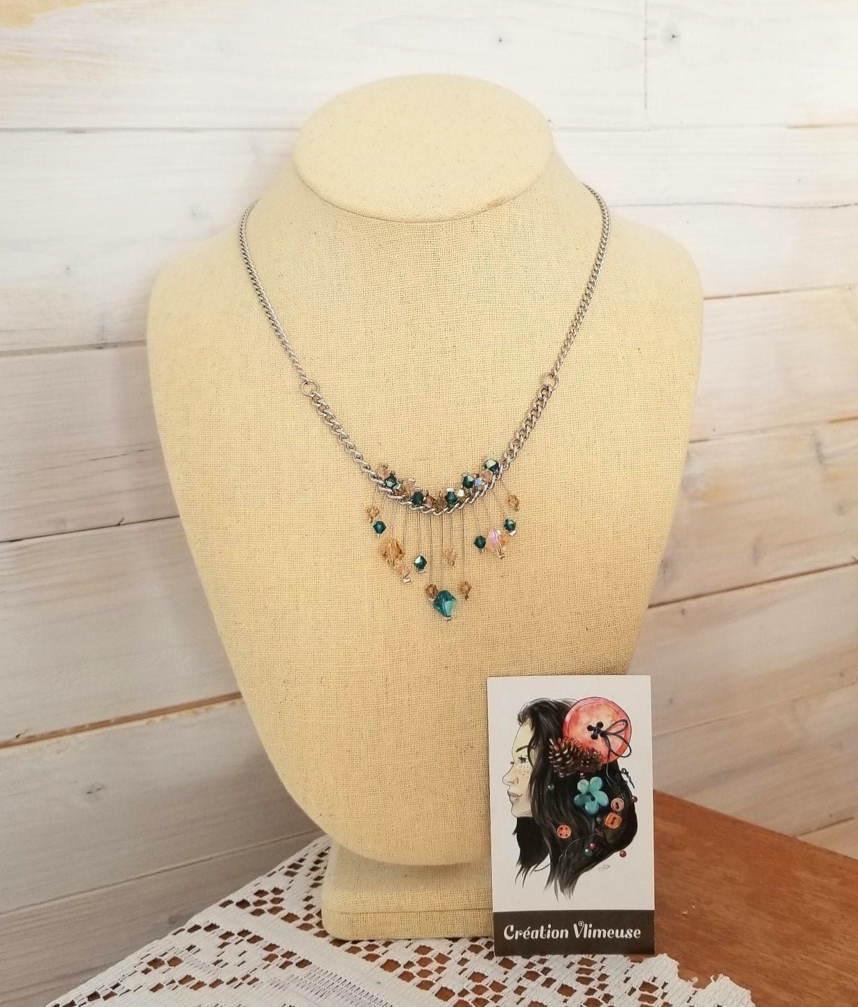 Collier Pluie de Swarovski