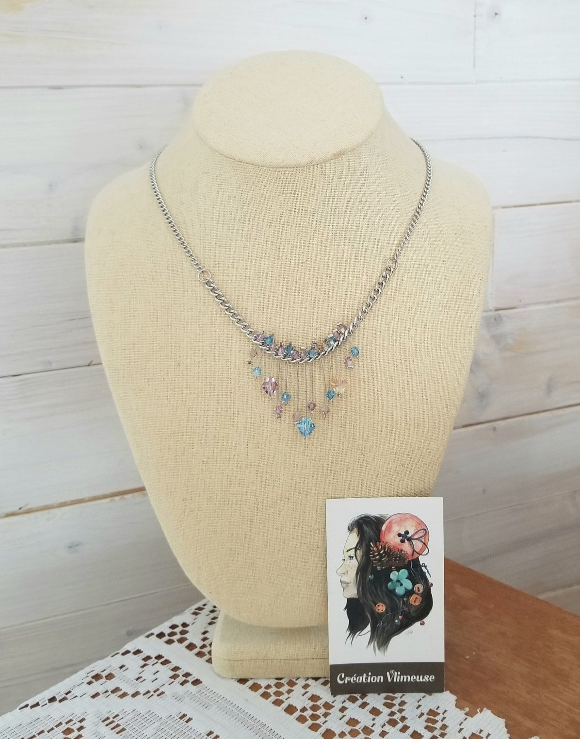 Collier Pluie de Swarovski
