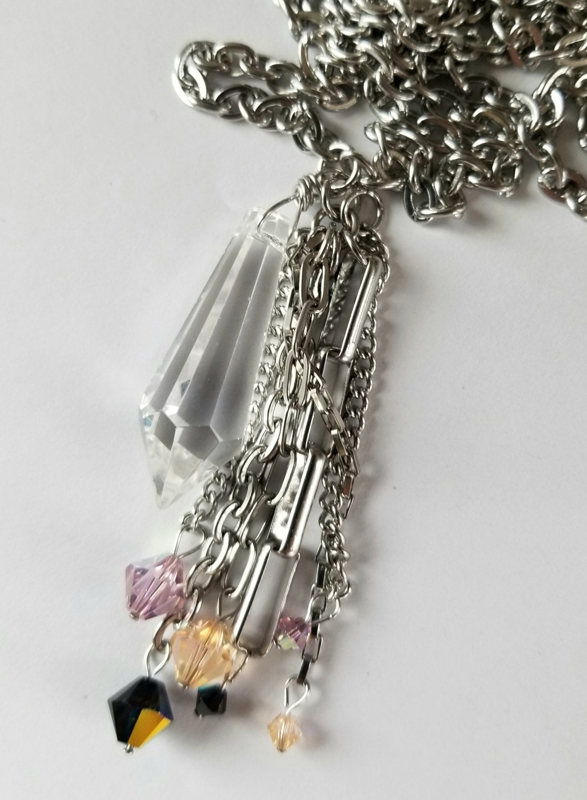 Collier ChicRecyc Cristal allongé
