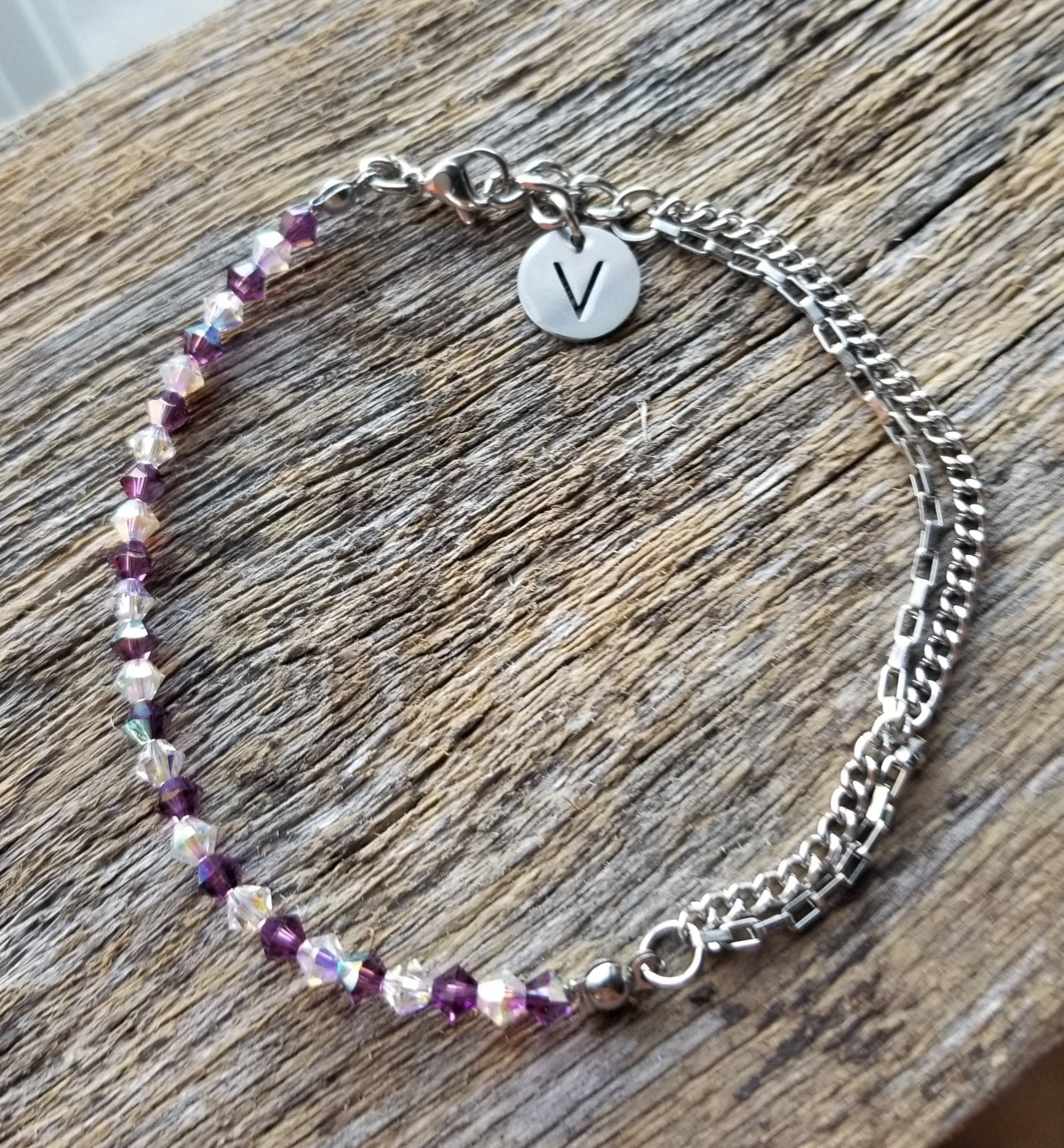Chaîne de cheville 50% cristaux Swarovski
