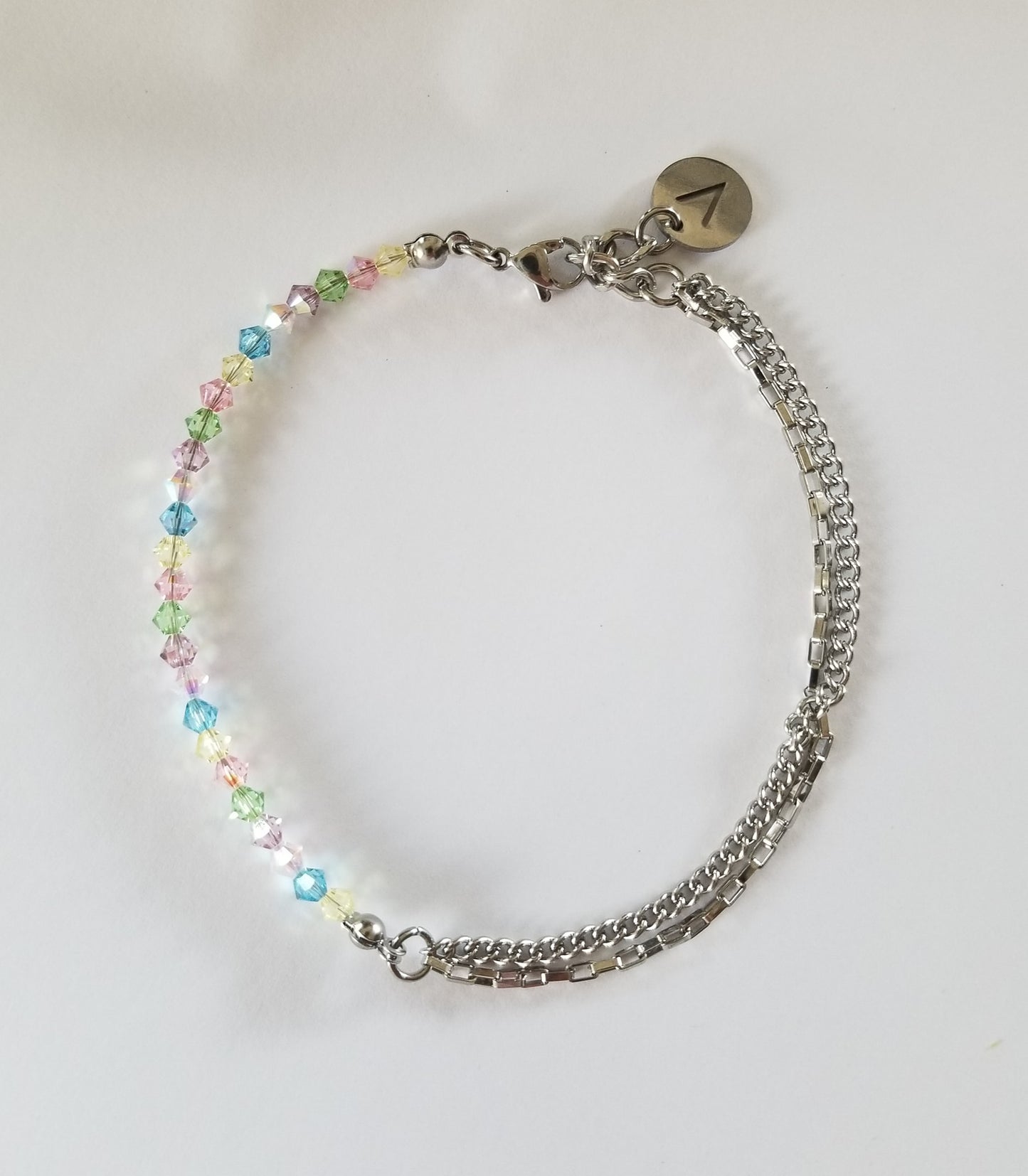 Chaîne de cheville 50% cristaux Swarovski