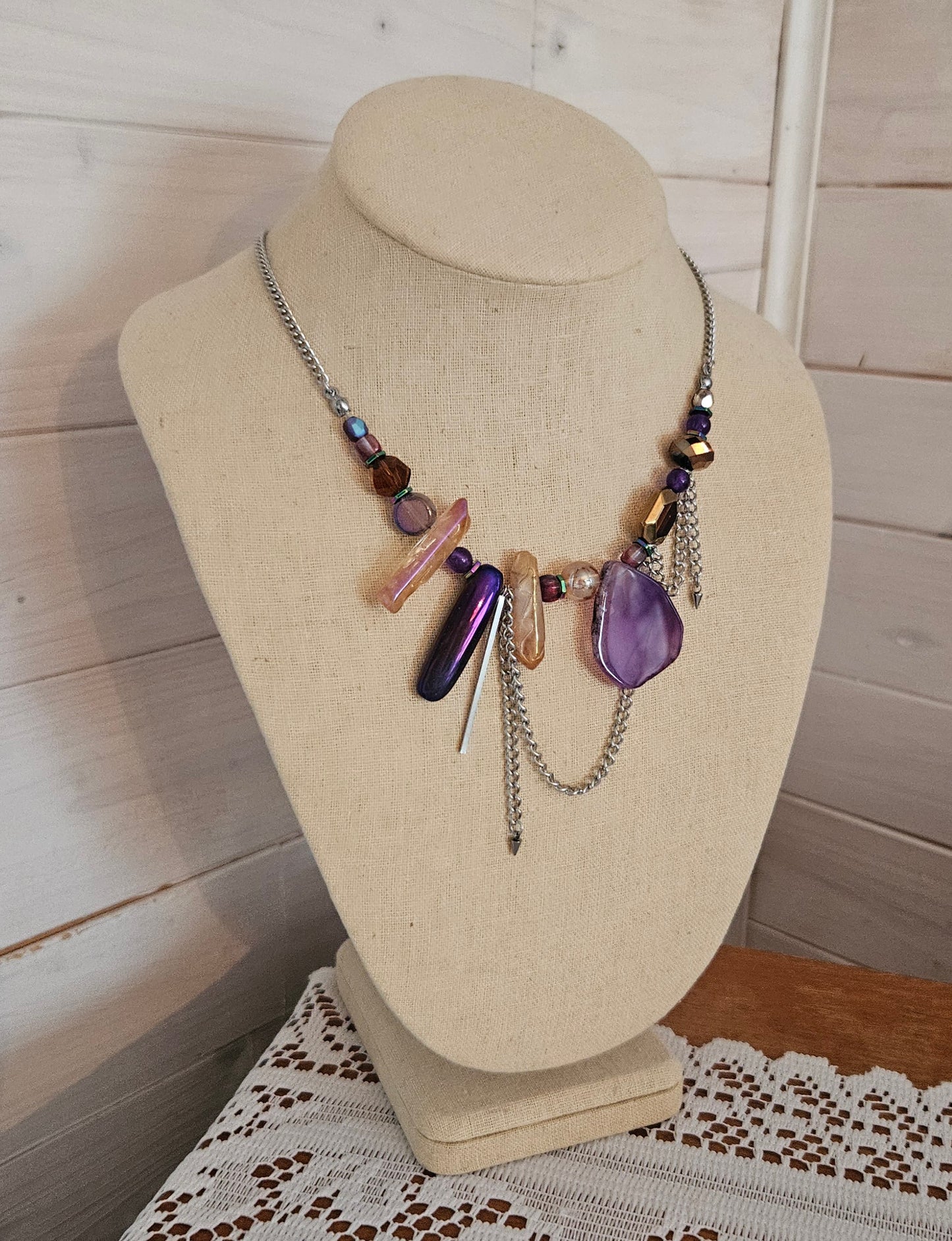 Collier Déesse Mauve