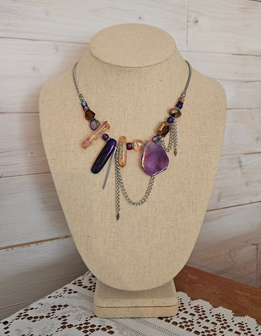 Collier Déesse Mauve