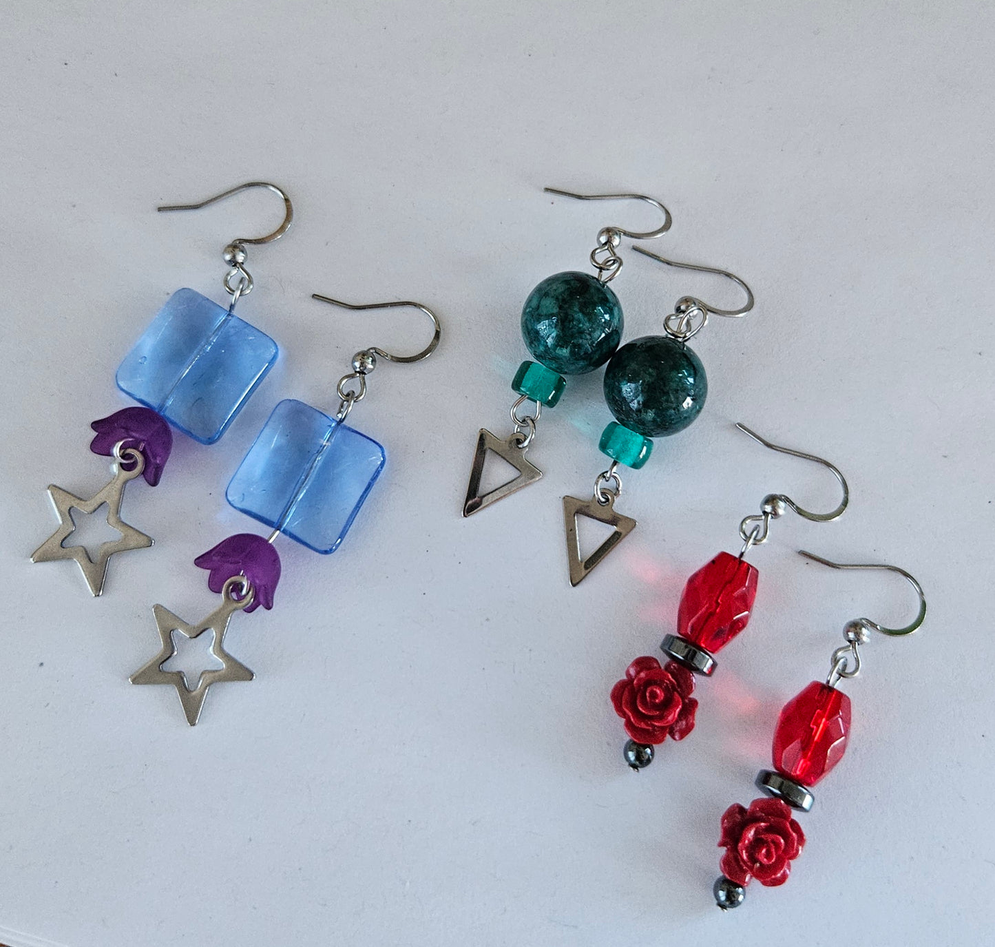 Boucles d'oreilles assorties