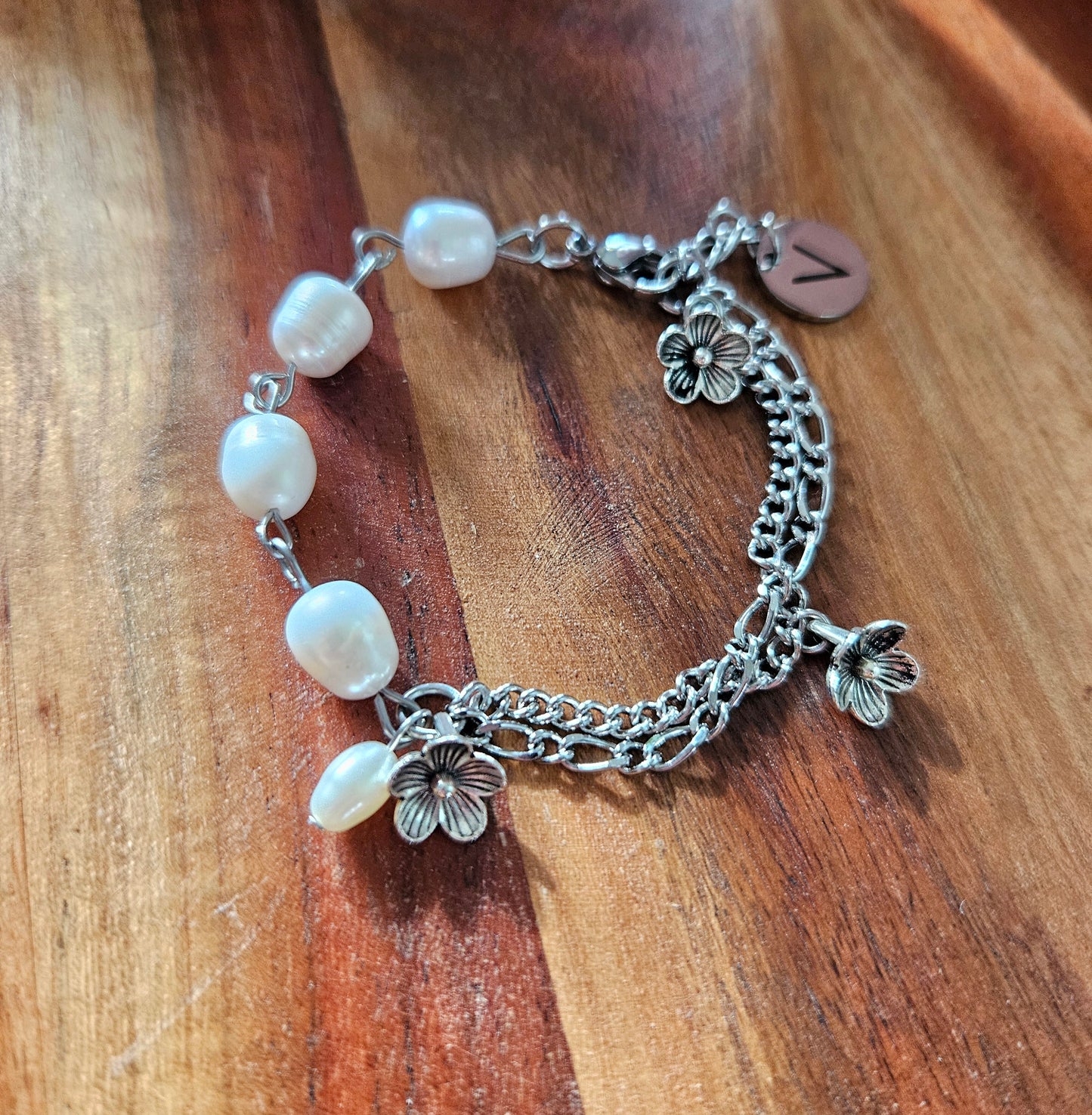 Bracelet Oxalis avec perles d'eau douce