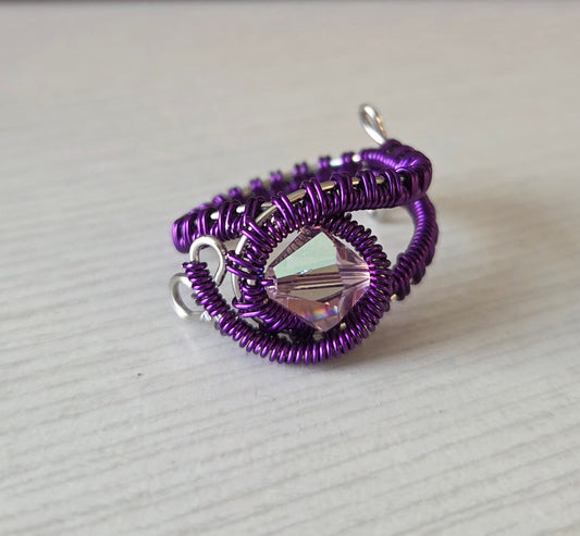 Bague Iris mauve