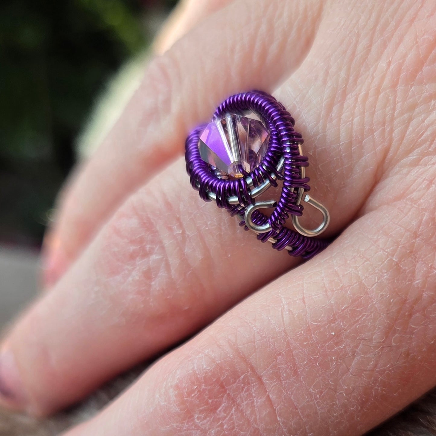 Bague Iris mauve