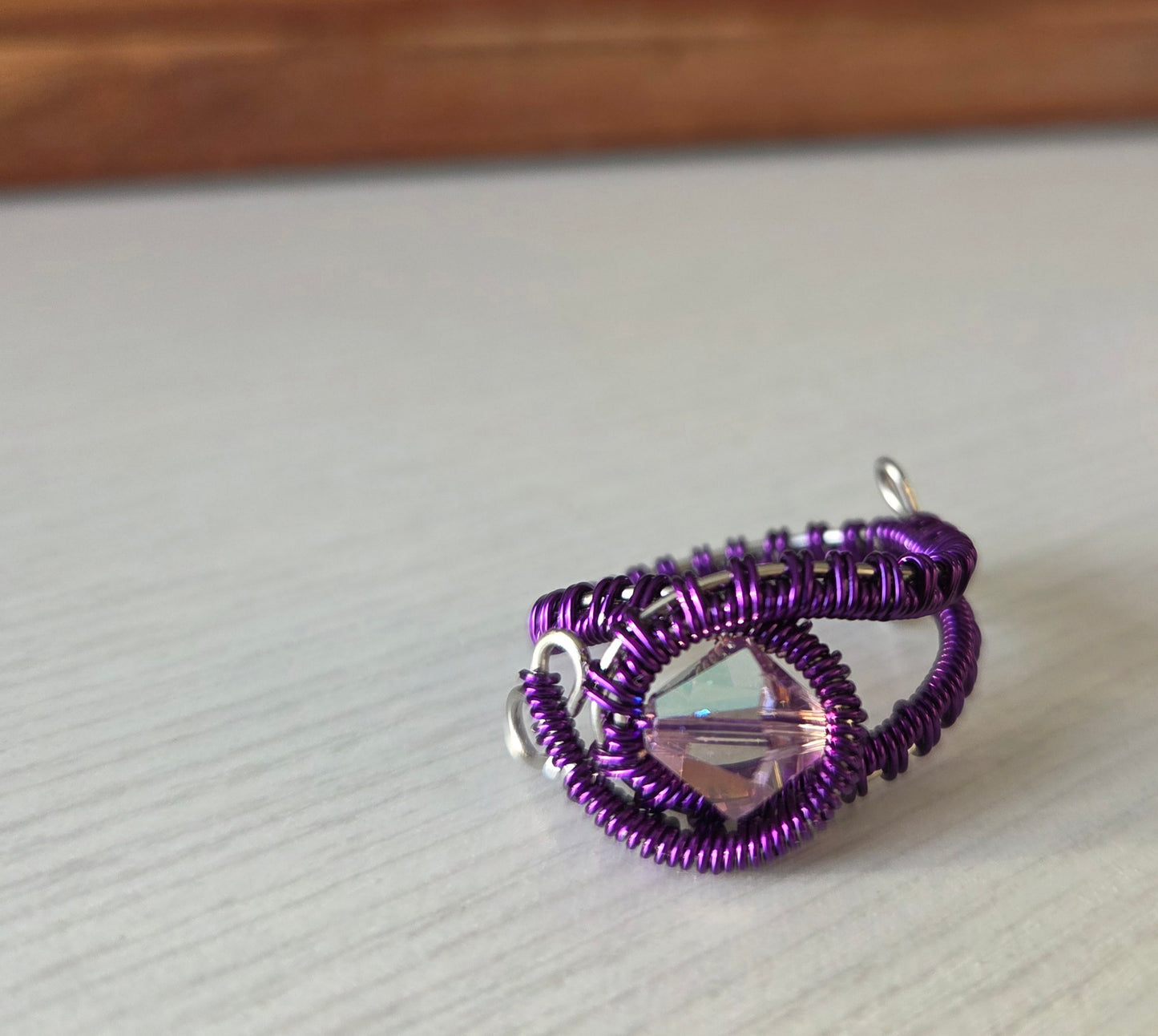 Bague Iris mauve