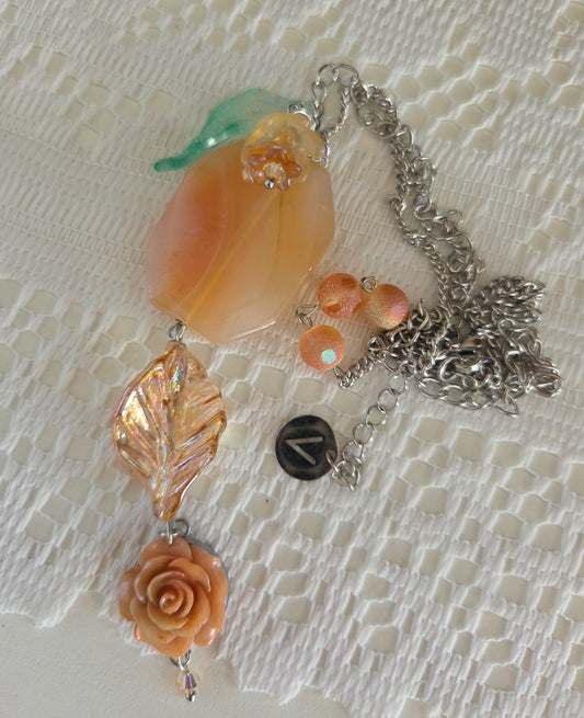 Collier Pénélope abricot