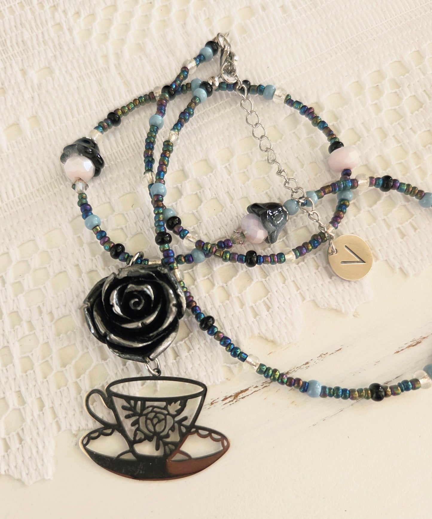 Collier Lady Thé noir