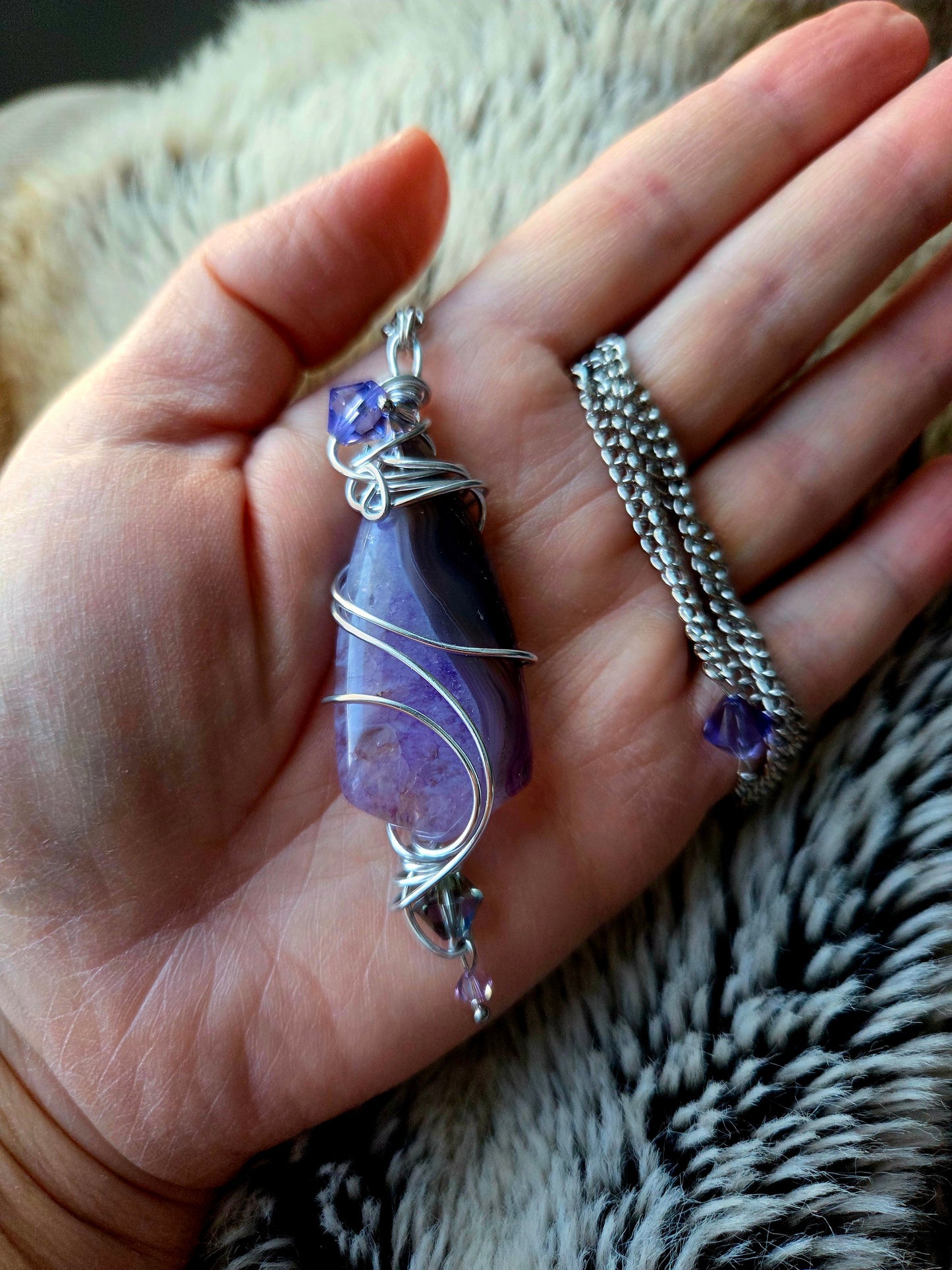 Collier Féerique mauve