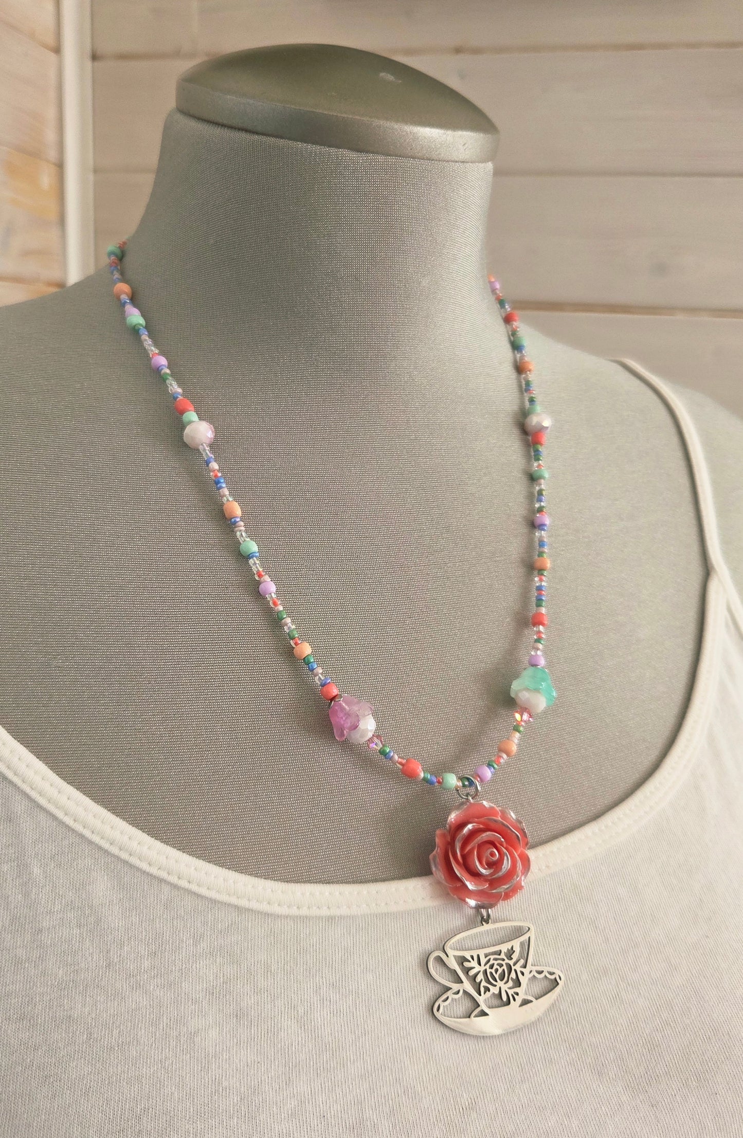 Collier Lady Thé pastel
