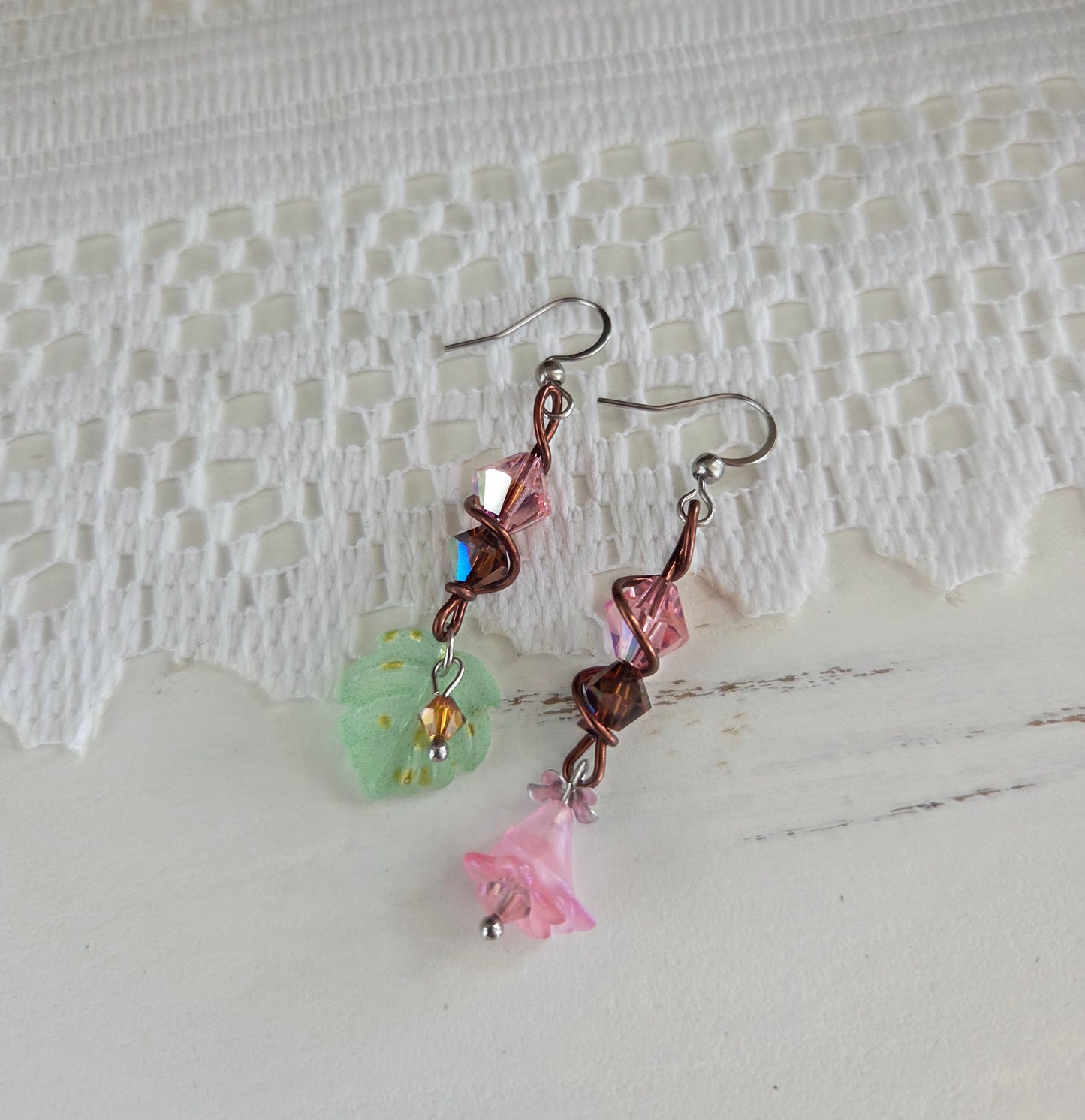 Boucles d'oreilles Rosée