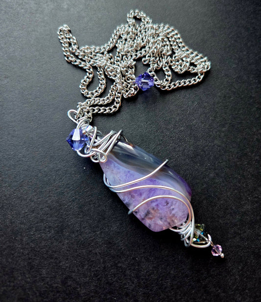 Collier Féerique mauve