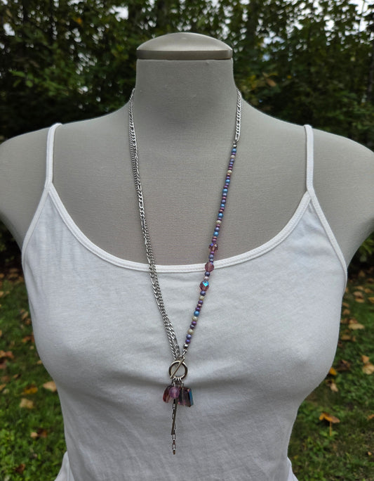 Collier Asymétrik lilas