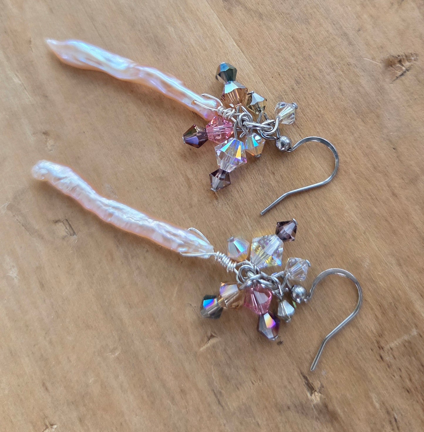 Boucles d'oreilles Crystal d'écume