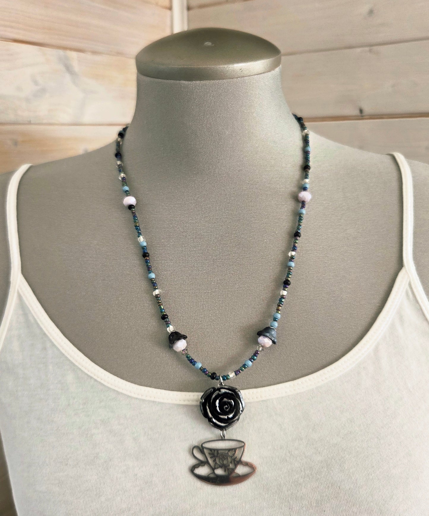 Collier Lady Thé noir