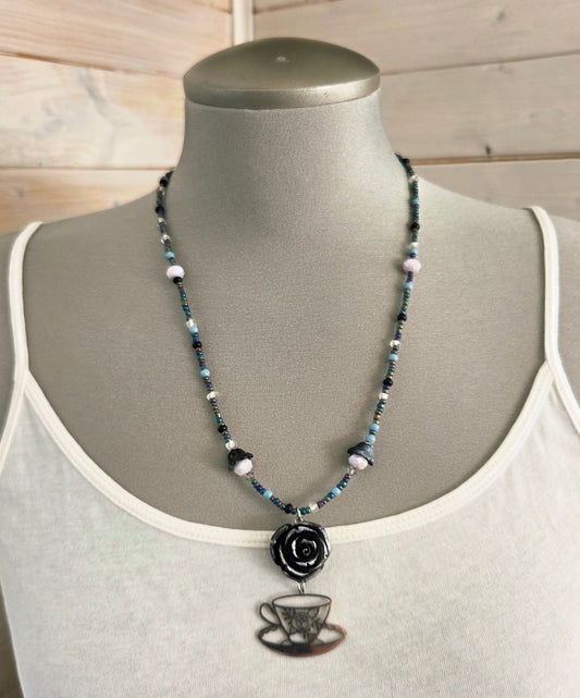 Collier Lady Thé noir