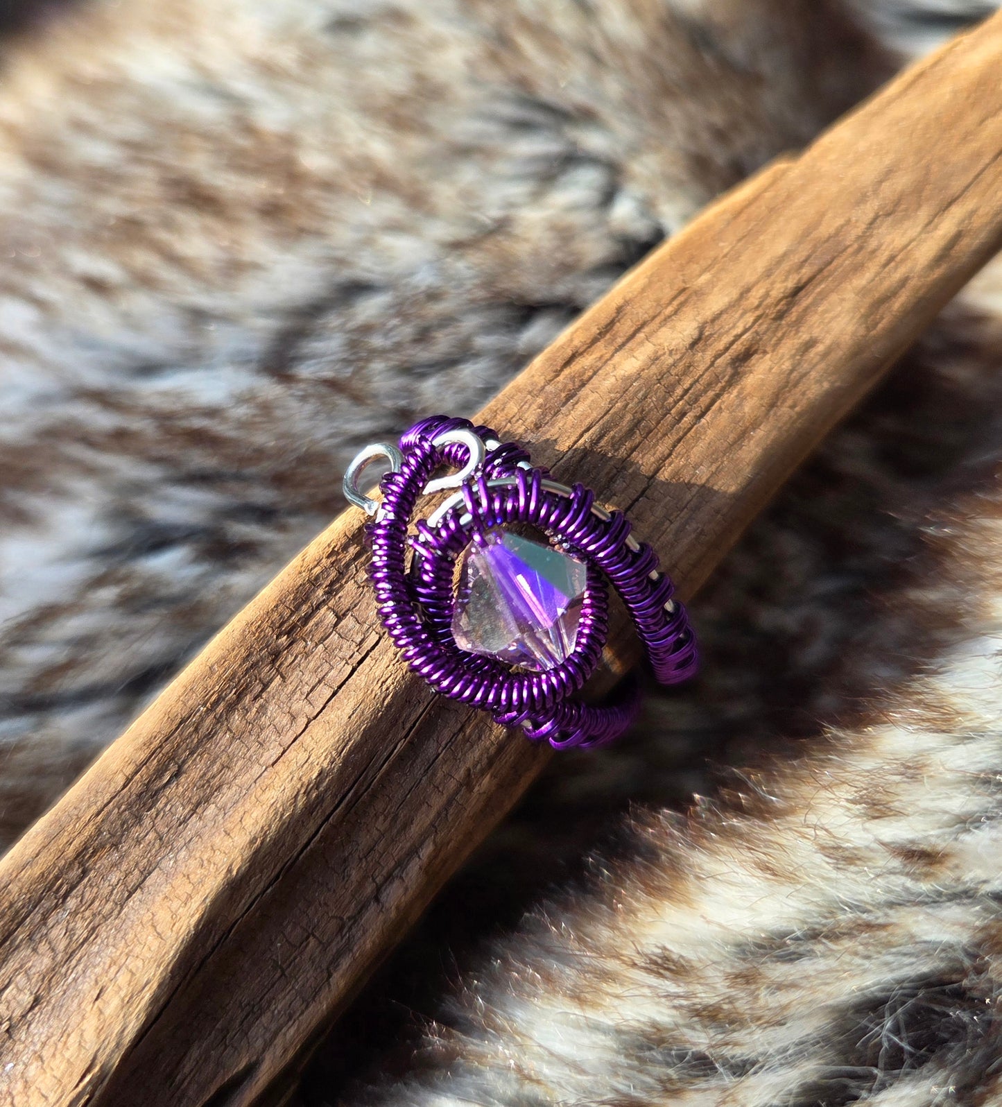 Bague Iris mauve