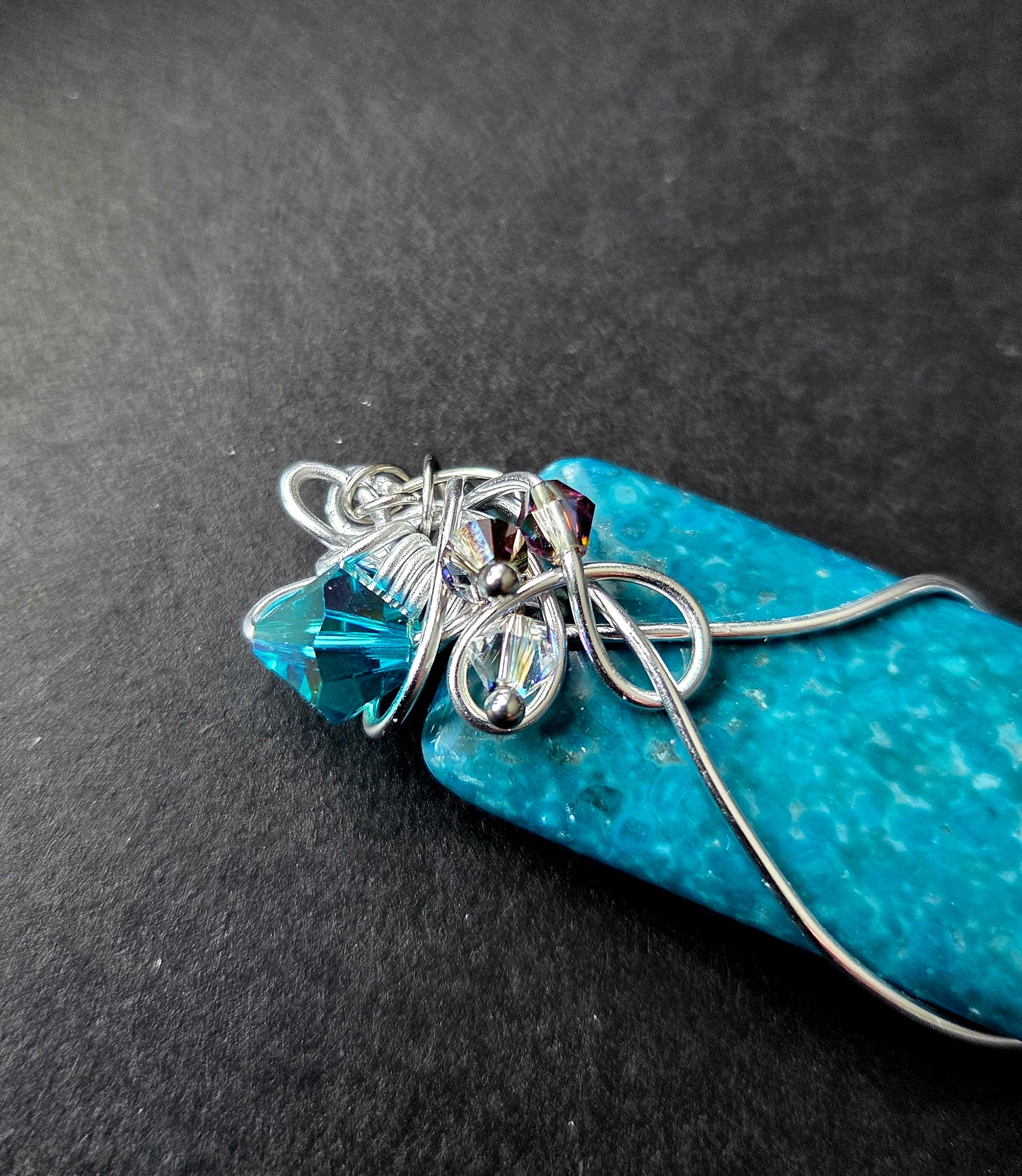 Collier Féerique sarcelle