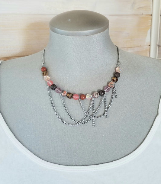 Collier Aurora rose