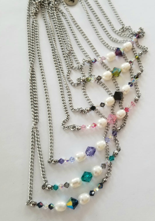 Collier Nymphe personnalisé (2 perles)