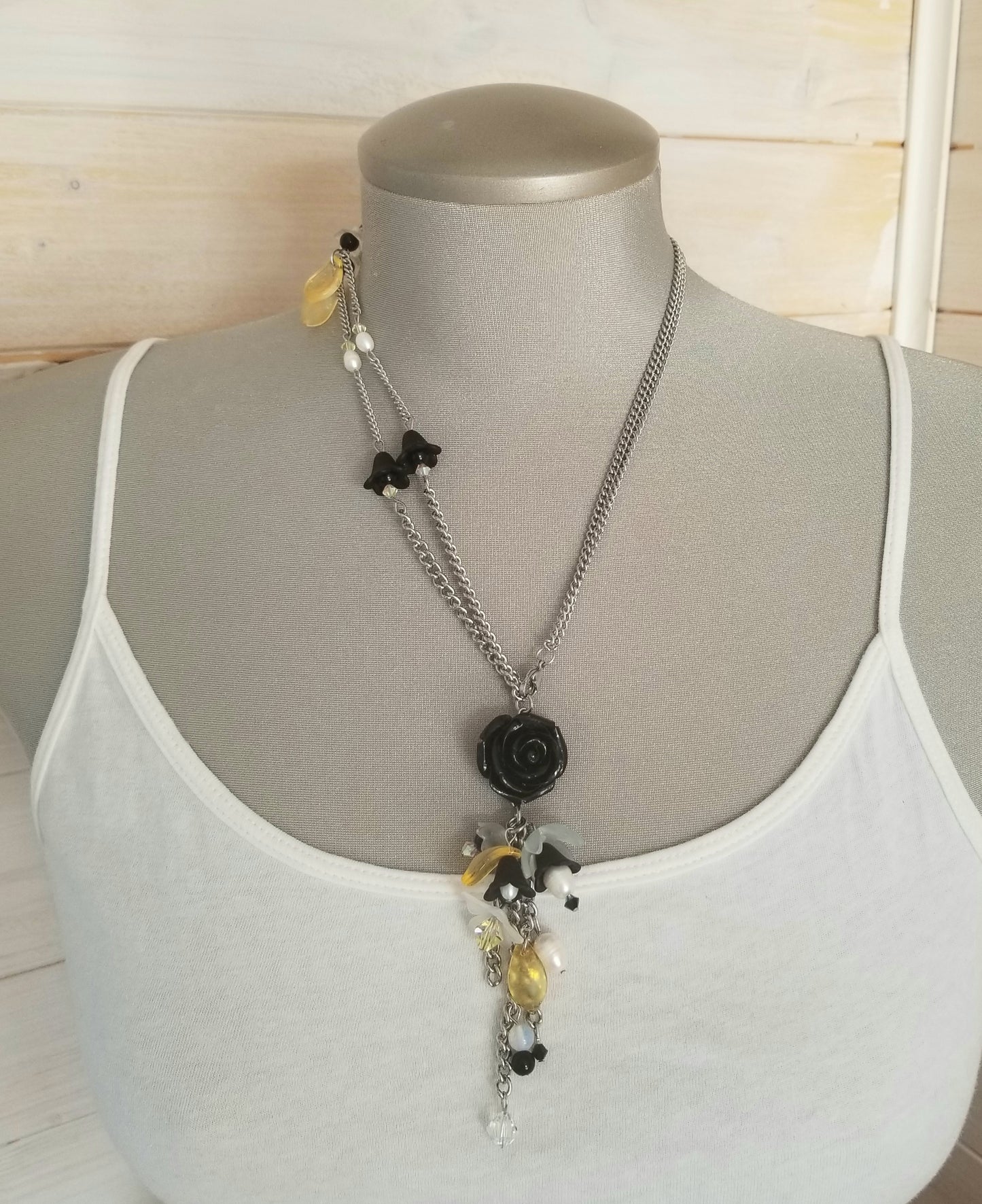 Collier Frida noir et doré