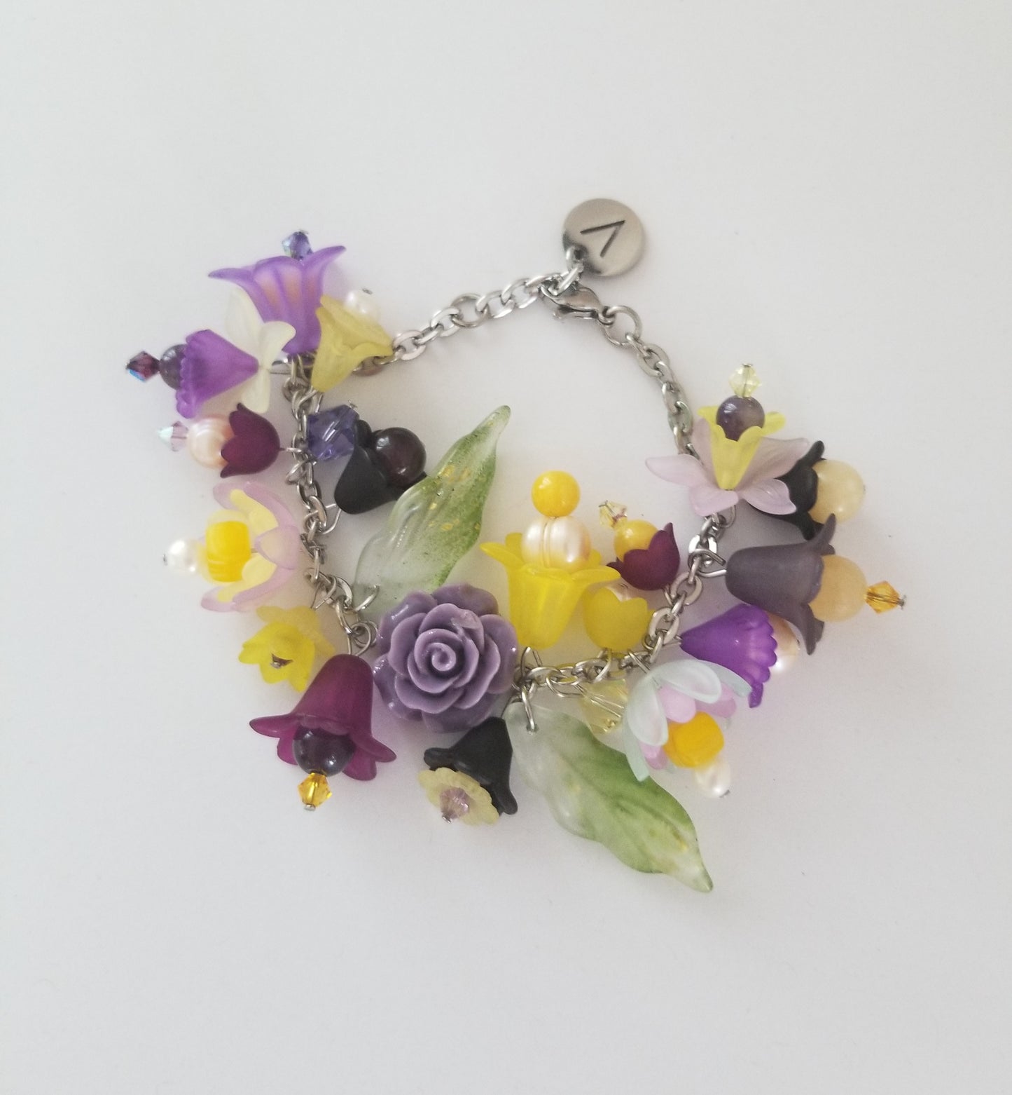 Bracelet Frida violet et jaune