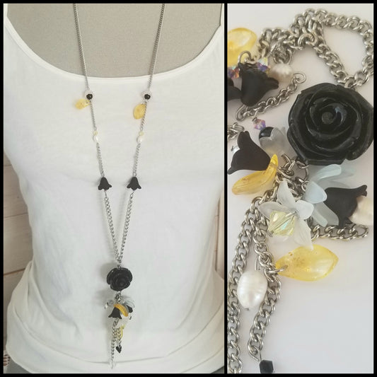 Collier Frida noir et doré