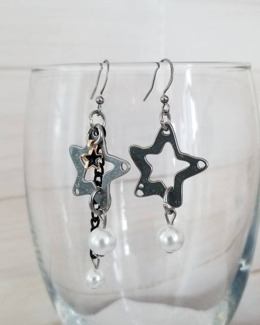 Boucles d'oreilles Perséides Asymétrique